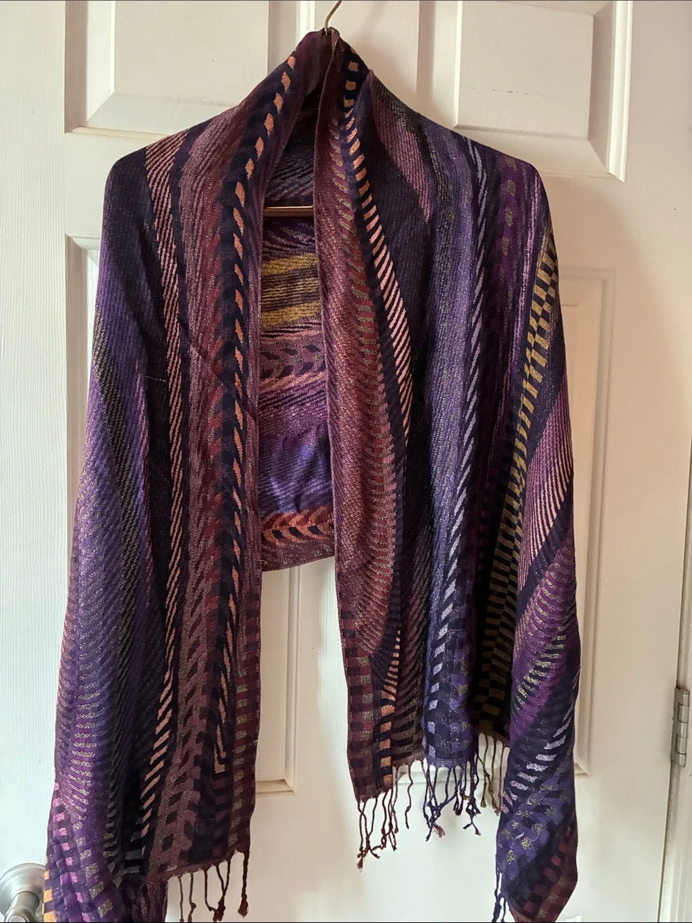 SILKBLEND PASHMINA WRAP CHECKERED MOTIF